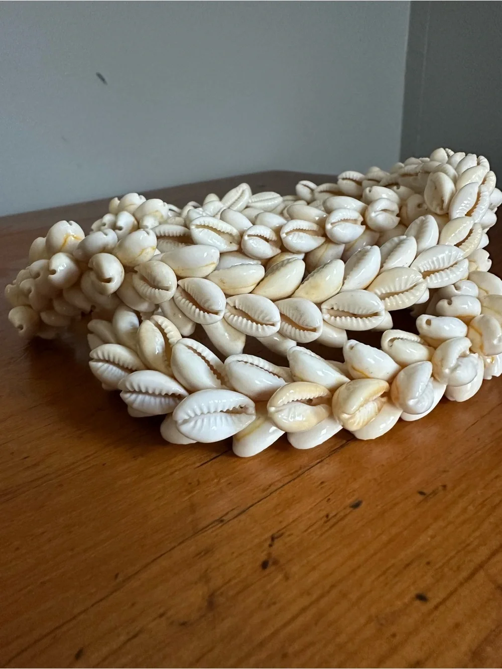 Vintage Cowrie Shell Lei